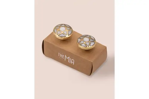The Mia Pirinç Çekmece Ve Dolap Kulbu, İkili Set, Klp19