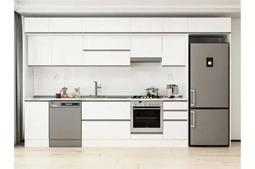Alvinka 370X240 Cm Mutfak Dolabı, Mb E80S45S45 1 Beyaz Suntalam