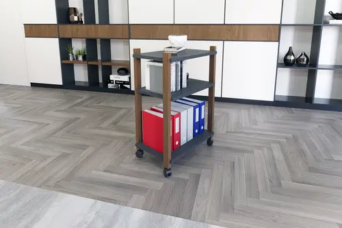Lagomood Zenith Kitaplık, Antrasit Ceviz, 2 Raflı