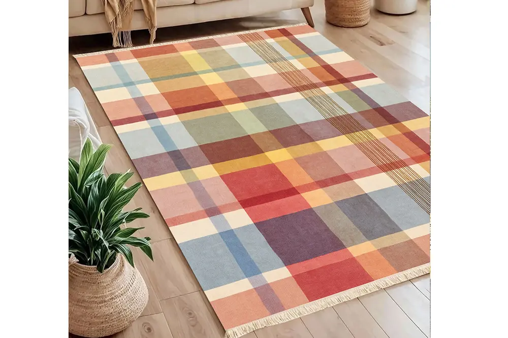 Pantone Baskılı Dokuma Taban Halı, 237 Yng, 80X150 Cm