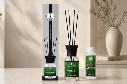 Vetiver Çubuklu Ortam Kokusu 100 Ml + Yedek
