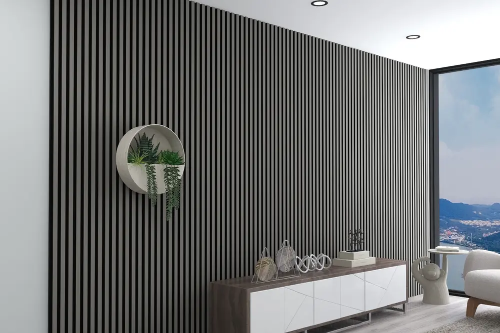 Akustik Mdf Duvar Paneli, Lake Gri, 60X278 Cm