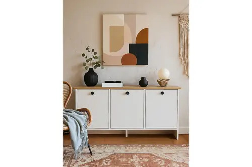 Gandias Bohem Salon Konsolu, Beyaz Sepet, 150 Cm