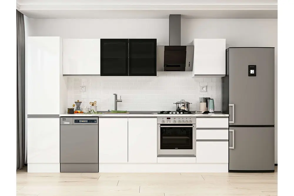 Alvinka 310X210 Cm Mutfak Dolabı, Mb E90B50S50 3 Beyaz Suntalam