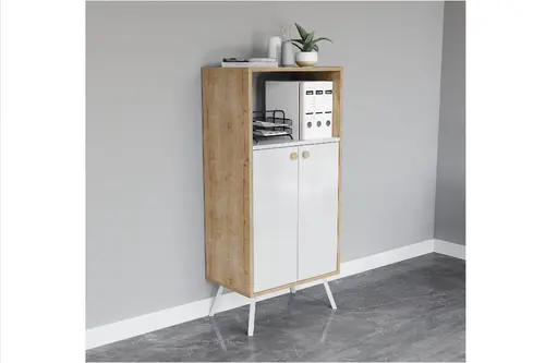 Lagomood Rasha Ofis Dolabı, Beyaz Meşe
