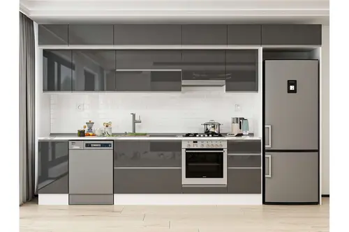 Alvinka 375X240 Cm Mutfak Dolabı, Mb E90S40S45 1 Antrasit Suntalam