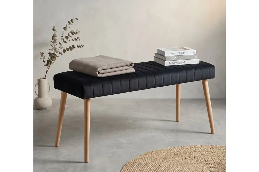 Loft Dokuma Dikişli Bench, Antrasit