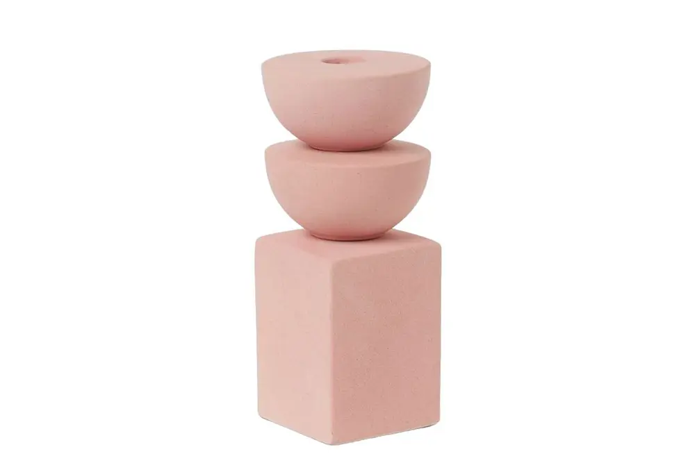 İskandinav Üç Katlı Mumluk, Pembe