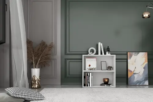 Leksa Raflı Kitaplık 65 Cm Beyaz Ktp-1156
