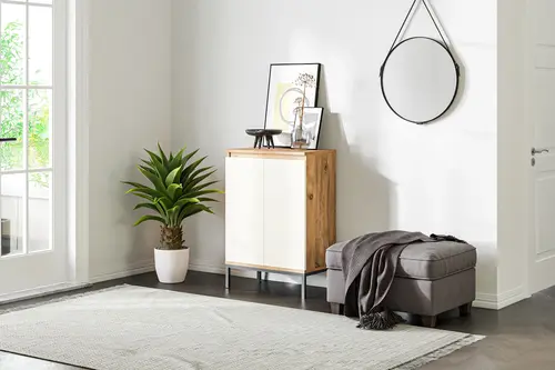 Lumo Çok Amaçlı Dolap, 2 Kapaklı 3 Raflı