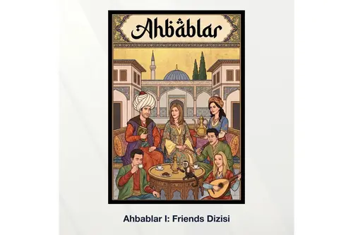 Miniaworks Ahbablar I: Friends Dizisi Siyah Çerçeveli Poster 21X30