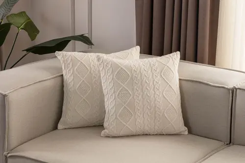 Triko Chain Kırlent Kılıfı, İkili