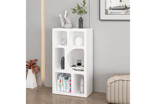 Bohem Mebran Kitaplık, Beyaz, 90 Cm