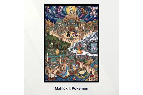 Miniaworks Mahlûk I: Pokemon Siyah Çerçeveli Poster 21X30