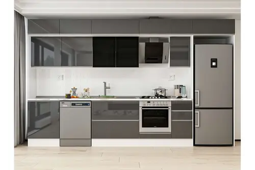 Alvinka 390X240 Cm Mutfak Dolabı, Mb E90S60S40 3 Antrasit Suntalam