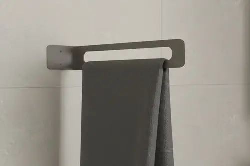 Galvaniz Metal Modern Havluluk, Cam Gri, 2510 Cm