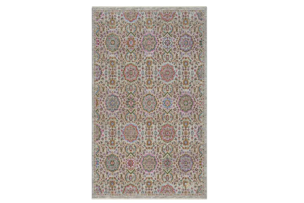 Spectrum Serisi Degrade İplik Silinebilir Vintage Premium Halı, 802 Renkli, 240X340
