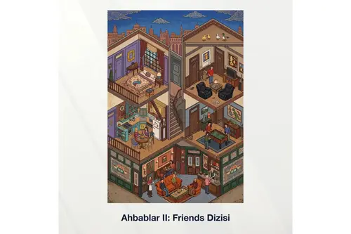 Miniaworks Ahbablar Iı: Friends Dizisi Kanvas Tablo 21X30