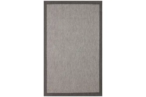 Arven 02 Siyah Gri Sisal Modern Halı, 80X150