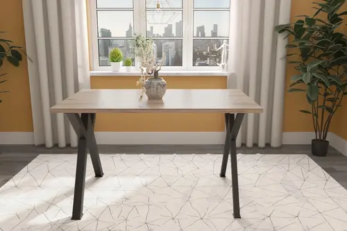 Dekormila Metal Ayaklı Yemek Masası, Çam