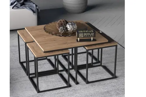 Tubihome Orta Sehpa Takımı, Meşe