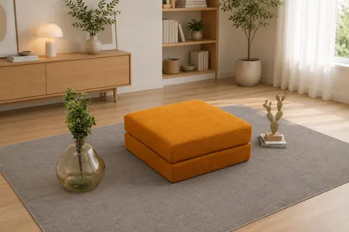 Comfort Serisi Yataklı Puf Modül, Turuncu