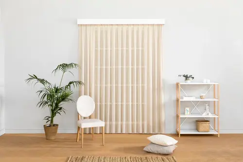 Keten Folded Tül Bej Rengi 1-3 Sık Pile 260 Cm 100