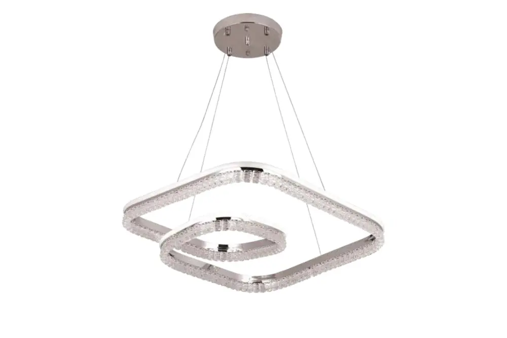 Nefes Led Avize, Krom, 50 Cm
