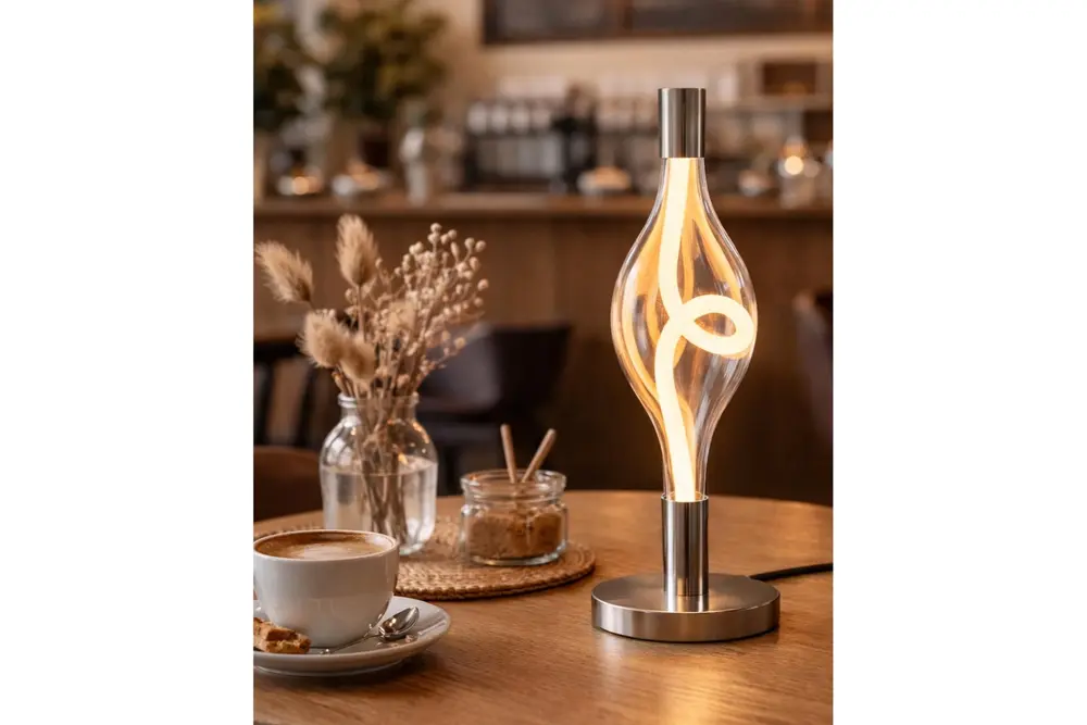 Özcan Aydınlatma Hare Masa Lambası Platin, 3439-Ml-24