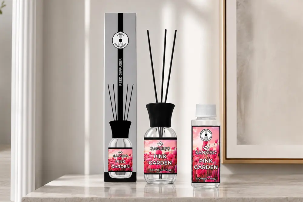 Pink Garden Çubuklu Ortam Kokusu 100 Ml + Yedek
