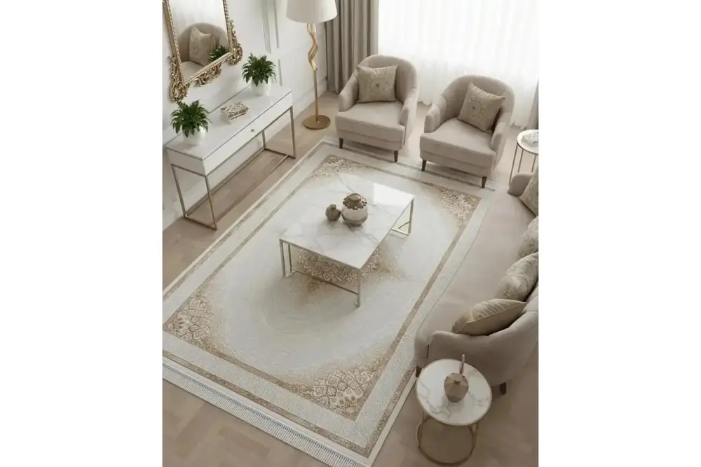 Merinos Halı Elegance Salon Halısı, Krem, 160X230, 90819 070