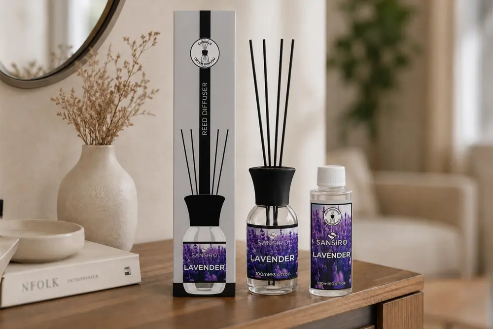 Lavender Çubuklu Ortam Kokusu 100 Ml + Yedek