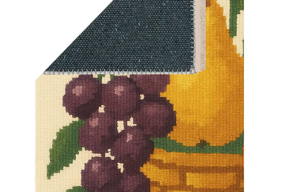Fruit Basket Baskılı Dokuma Taban Halı, 252 Yng, 80X150 Cm