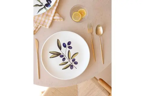The Mia Olivos Servis Tabağı 6Lı Set 26 Cm Ovs0003