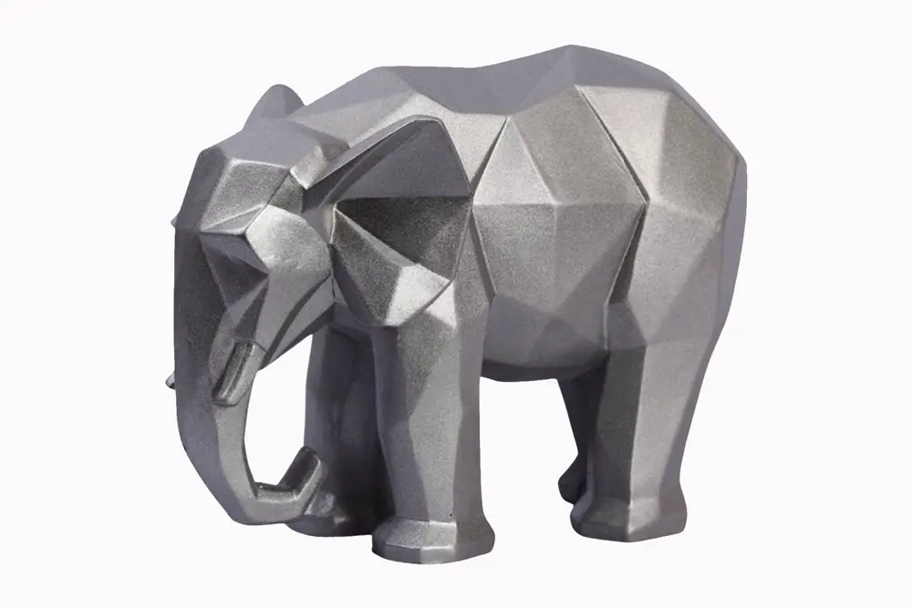 Kübik Fil Silver