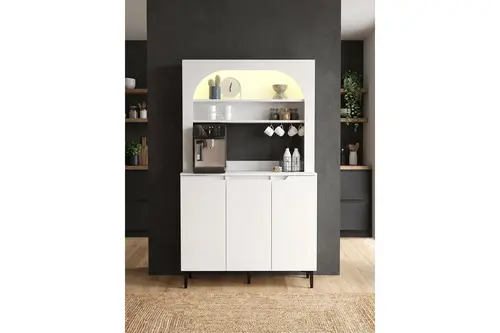 Melinta Led Işıklı Kahve Köşesi, 3 Kapaklı