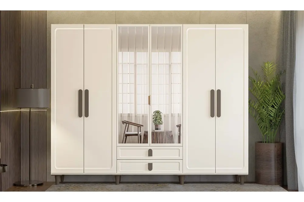 Punto %100 Mdf Gardırop, Aytaşı, 6 Kapaklı