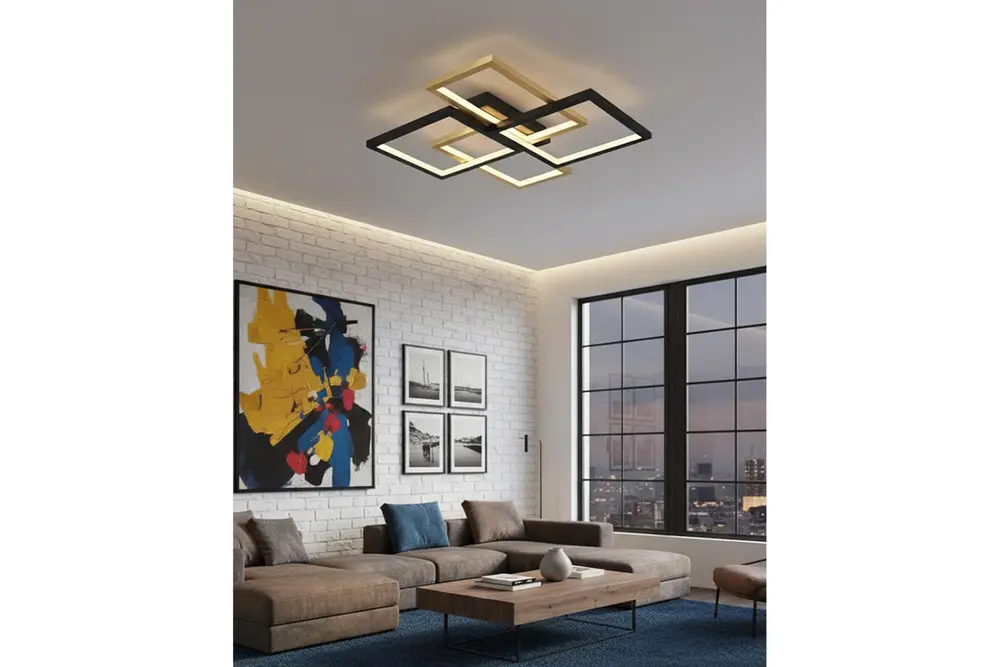 Özcan Aydınlatma Square 4'Lü Plafonyer Eskitme, 4158-2-20