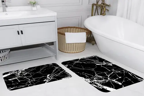 Rovigo Home Dijital Baskılı İkili Banyo Paspas Takımı Rvg5100