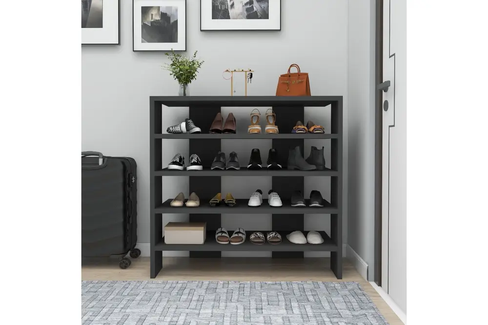Sargel Raflı Modern Tasarım Ayakkabılık, Antrasit