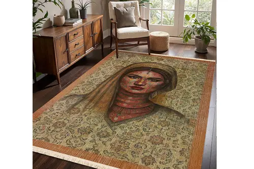 Gizemli Bakış Dokuma Taban Halı, 354 Yng, 60X120 Cm