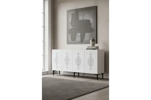 Hüma Konsol Ve Tv Sehpası, Beyaz, 150 Cm, Ka1529B