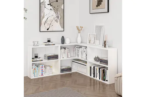 Adel Köşe Kitaplık, Beyaz, Set 1