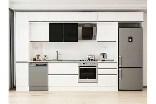 Alvinka 380X240 Cm Mutfak Dolabı, Mbb E80B40S60 3 Beyaz Suntalam
