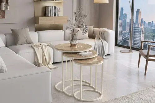 Tubihome Kartal Zigon Sehpa Takımı