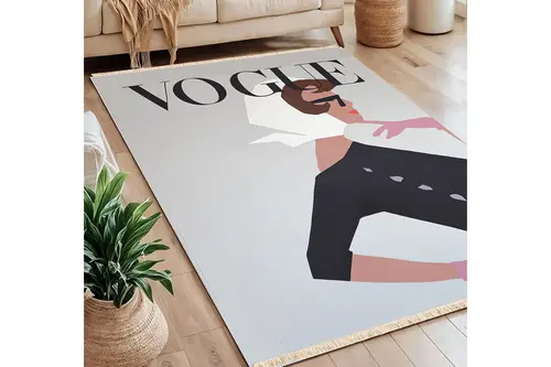 Vogue Baskılı Dokuma Taban Halı, 209 Yng, 80X150 Cm
