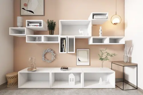 Bk Çok Amaçlı Dolap, Duvara Monte Raflı, Nrg