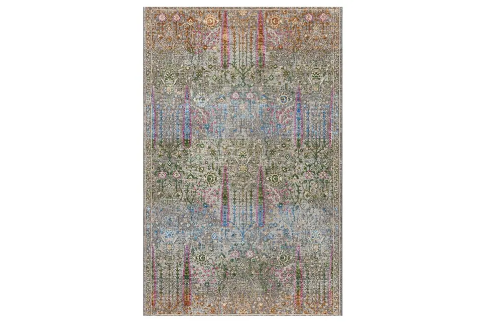 Spectrum Serisi Degrade İplik Silinebilir Vintage Premium Halı, 801 Renkli, 240X340