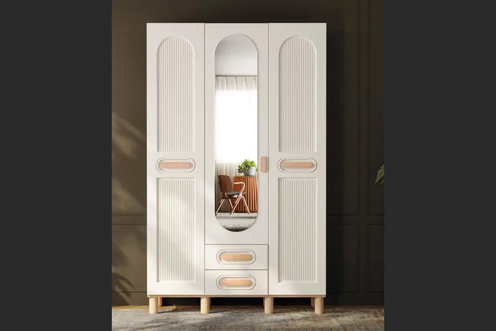 Zümrüt %100 Mdf Gardırop, Aytaşı, 3 Kapaklı