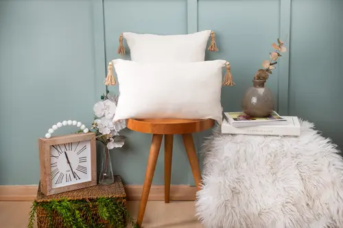 Dfn Home Boho Jut Püsküllü İkili Kırlent , Hm43Kt20